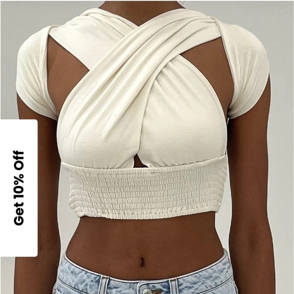 WeWoreWhat Multi-Way Tie Top //Size M/L - Picture 6 of 15